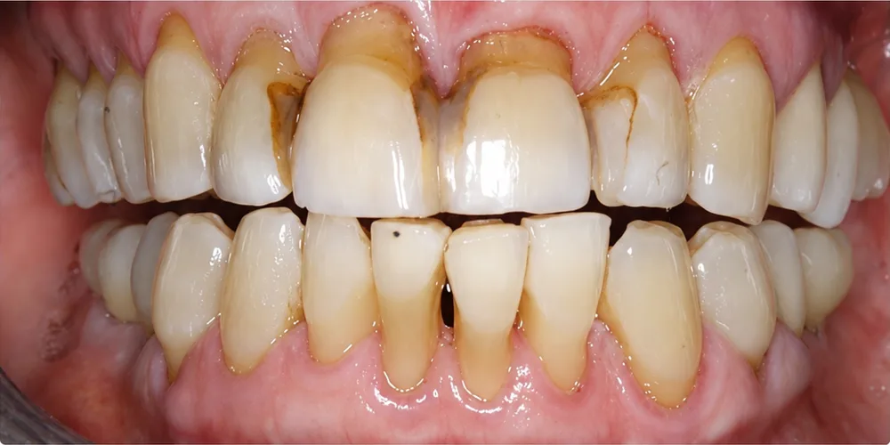 Before: Full mouth rehabilitation